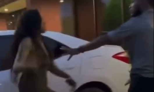 woman slaps a man